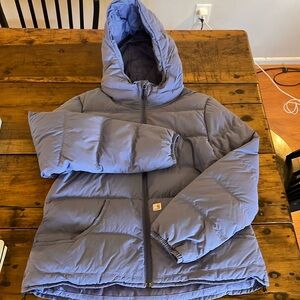 Purple Carhartt Women’s coat with hood